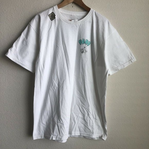 Vans Mens Off the Wall Balloon T Shirt Size Large Short Sleeve Thumbs Up NEW - Picture 5 of 6